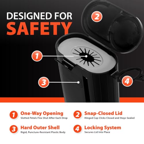 Easy Touch Personal Sharps Container designed for safety