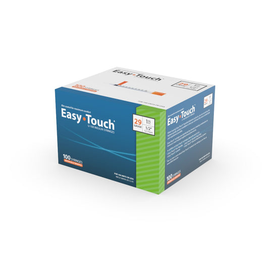 EasyTouch 29G 1cc 1/2" (12.7mm) Individually Wrapped Syringe (100 Pack)