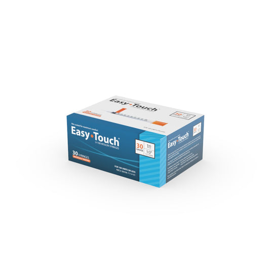 EasyTouch 30G 1cc 1/2" (12.7mm) Individually Wrapped Syringe (30 Pack)