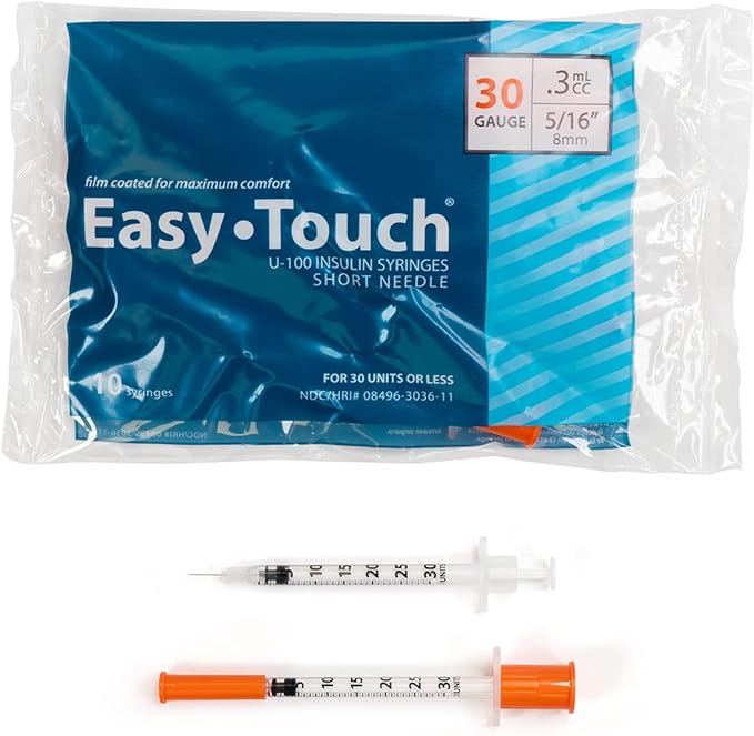 Easy Syringe Injection Easy Touch Syringe, 30G .3cc 5/16-Inch (8 – FDA 510(k) Cleared K091474 ...