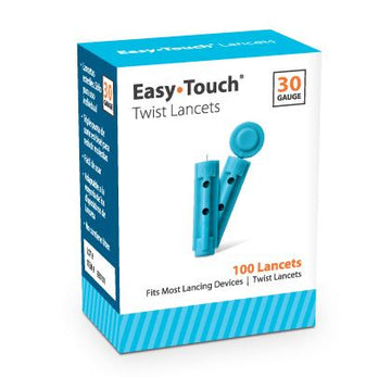 Easy Touch Twist Lancets 30G, 830101-2x, Box of 200